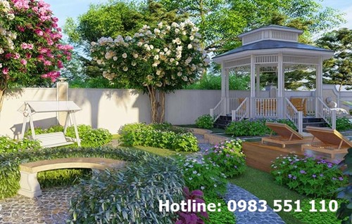 Thiết kế thi công tiểu cảnh sân vườn tại Yên Sơn